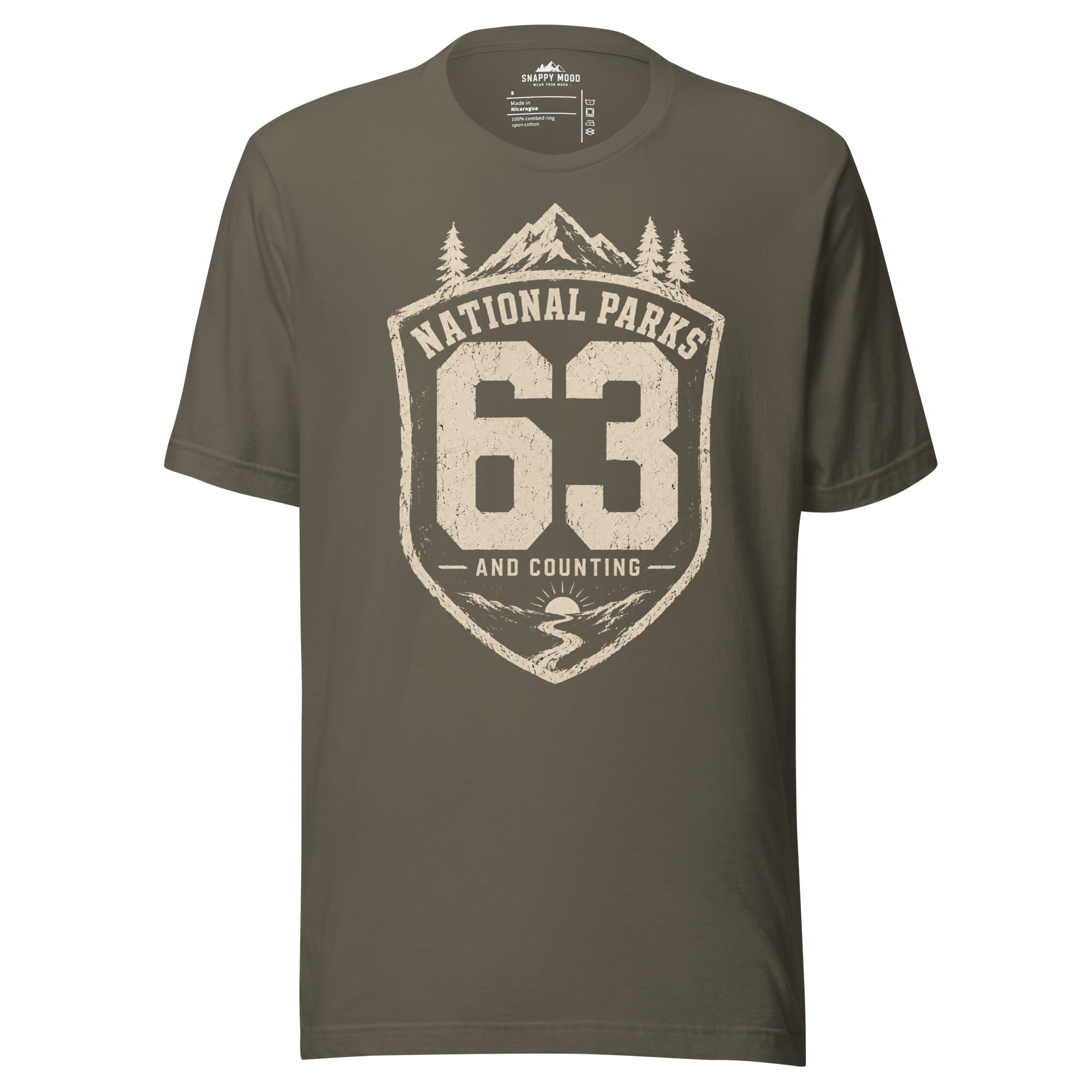 National Park 63 And Counting T-Shirt - Snappy Mood