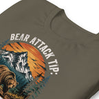 Bear Attack Tip Play Dead But Hiking T-shirt - Snappymood