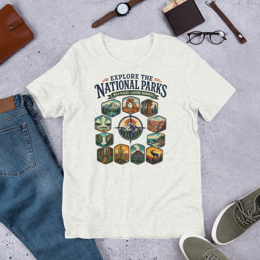 Explore The National Parks T-Shirt - Snappy Mood