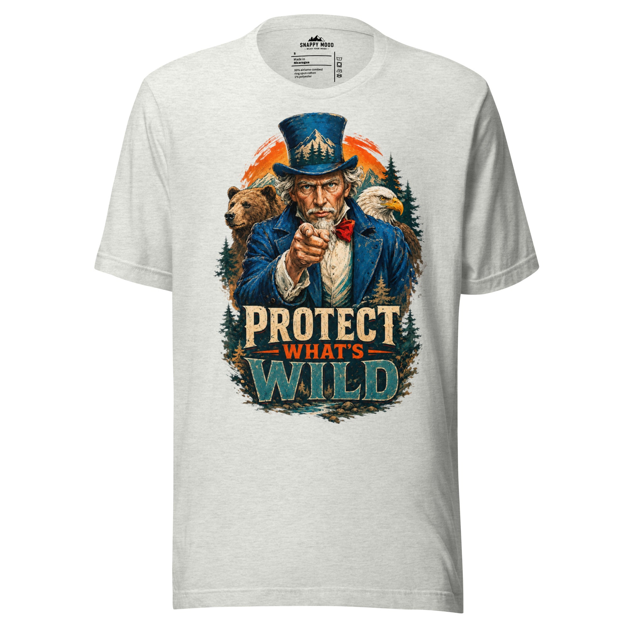 Protect What's Wild, Wildlife T-Shirt - Snappy Mood