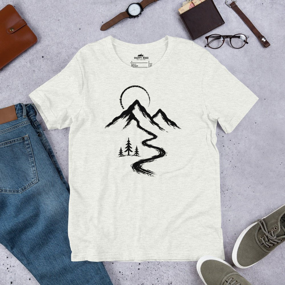 Mountain Peaks And Pines T-Shirt - Snappy Mood