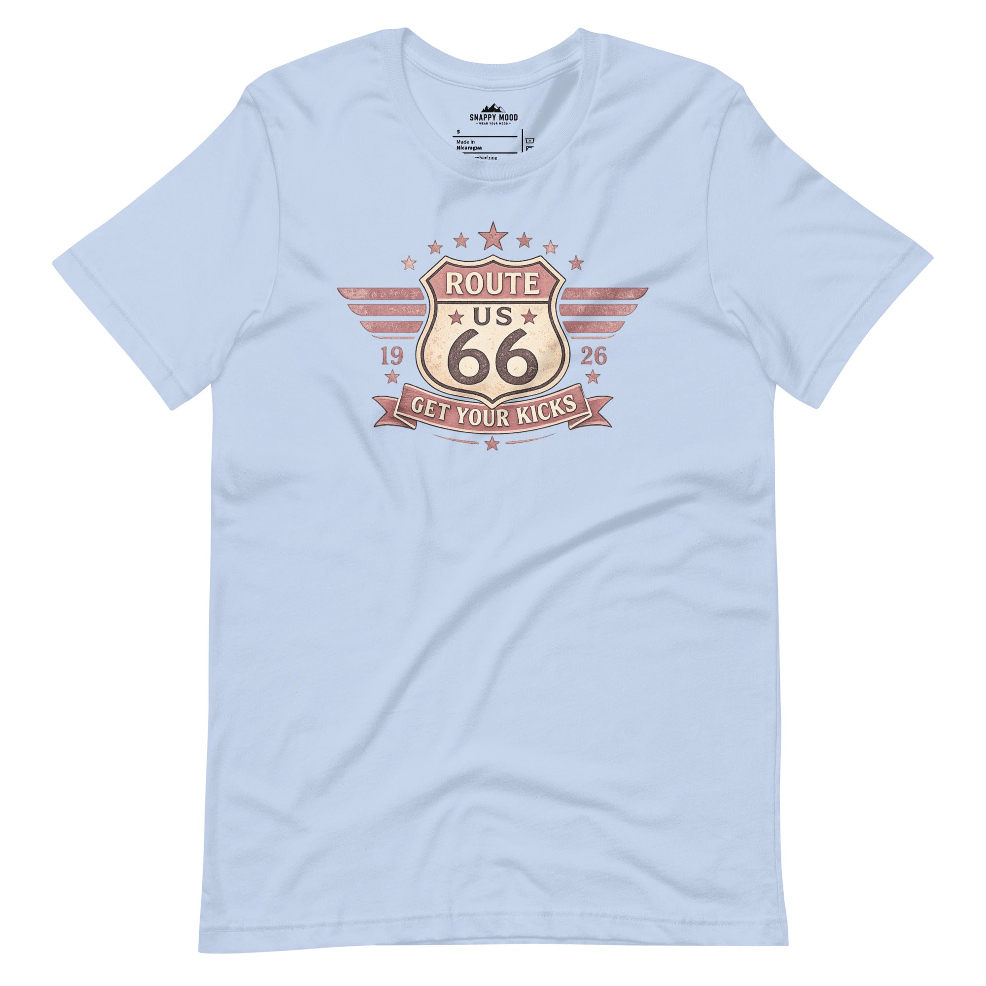 Get Your Kicks At Route 66 Roadtrip T-Shirt - Snappy Mood