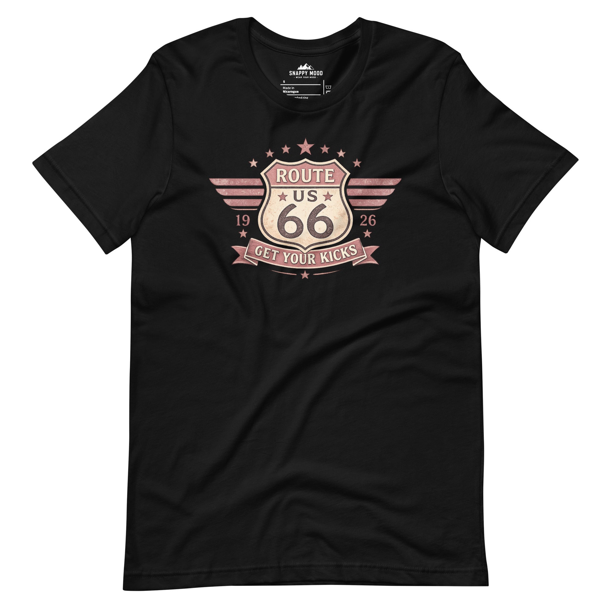 Get Your Kicks At Route 66 Roadtrip T-Shirt - Snappy Mood