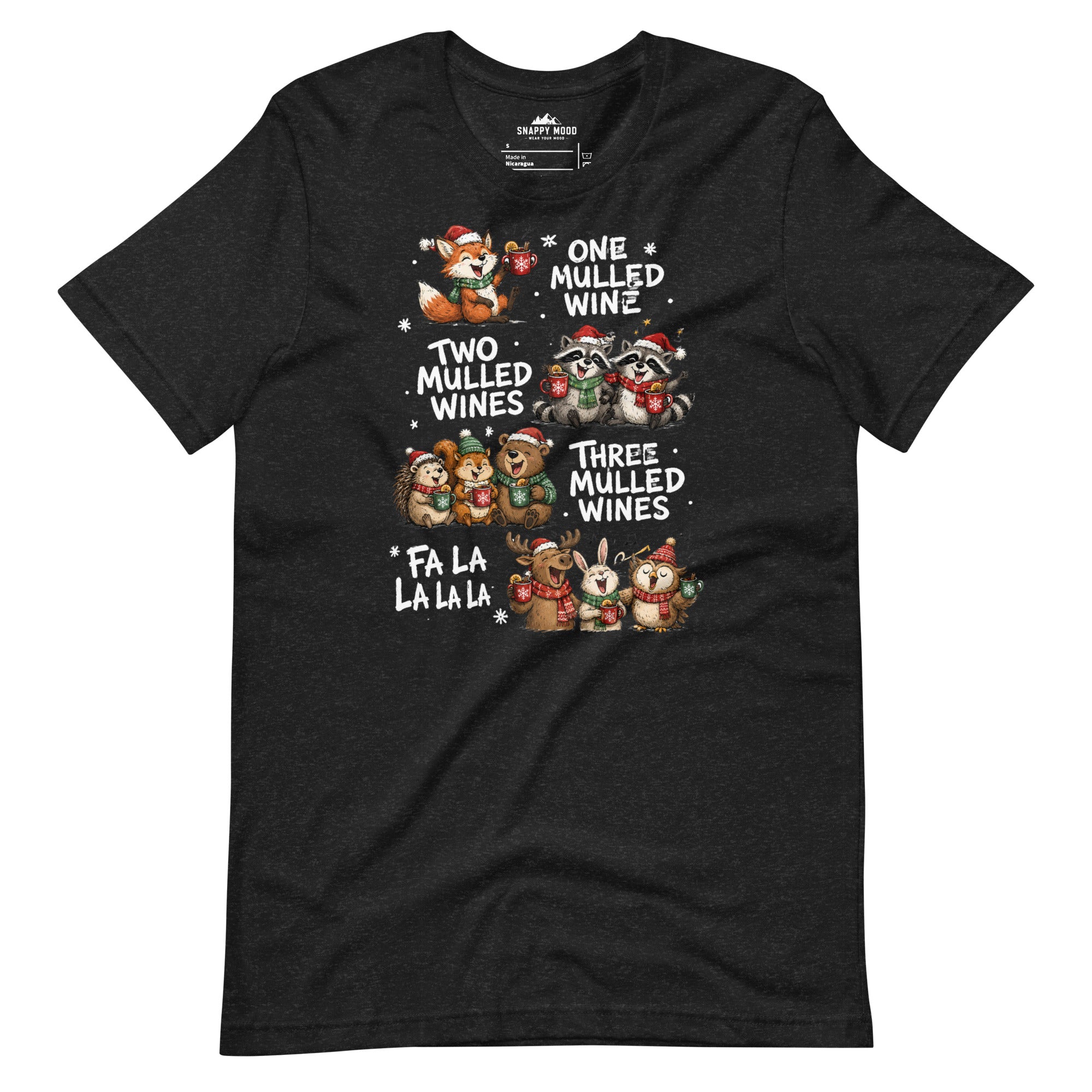 One Two Three Mulled Wine - Funny Christmas Unisex T-Shirt - Snappy Mood