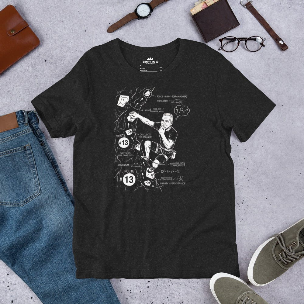 Mountain Climbing Math Problem Solving T-Shirt - Snappy Mood