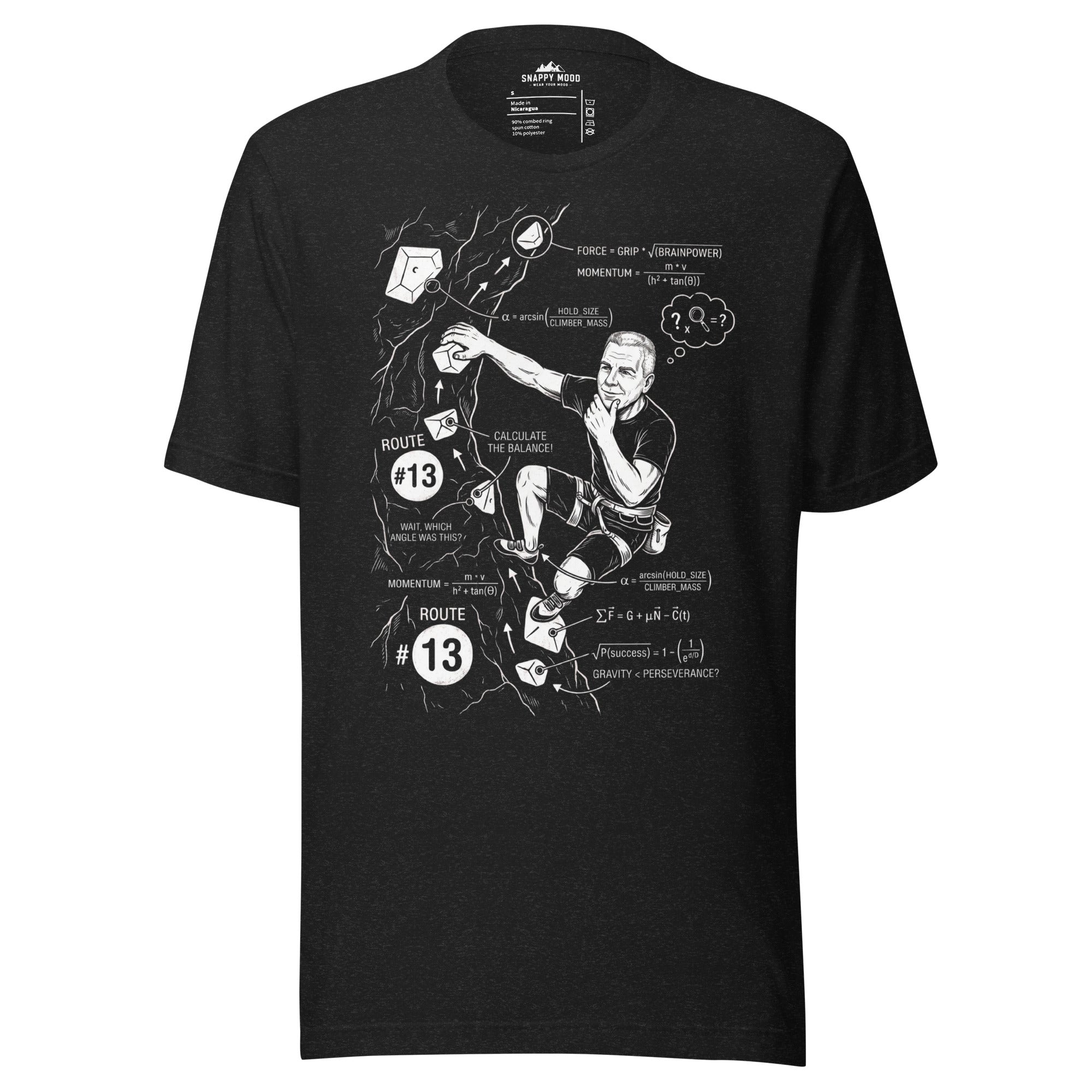 Mountain Climbing Math Problem Solving T-Shirt - Snappy Mood