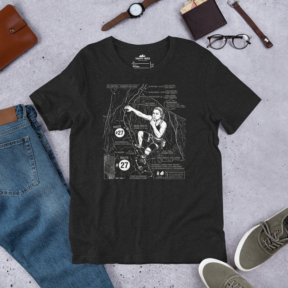 Mountain Climbing EL Capitan - Yosemite NP USA T-Shirt - Snappy Mood