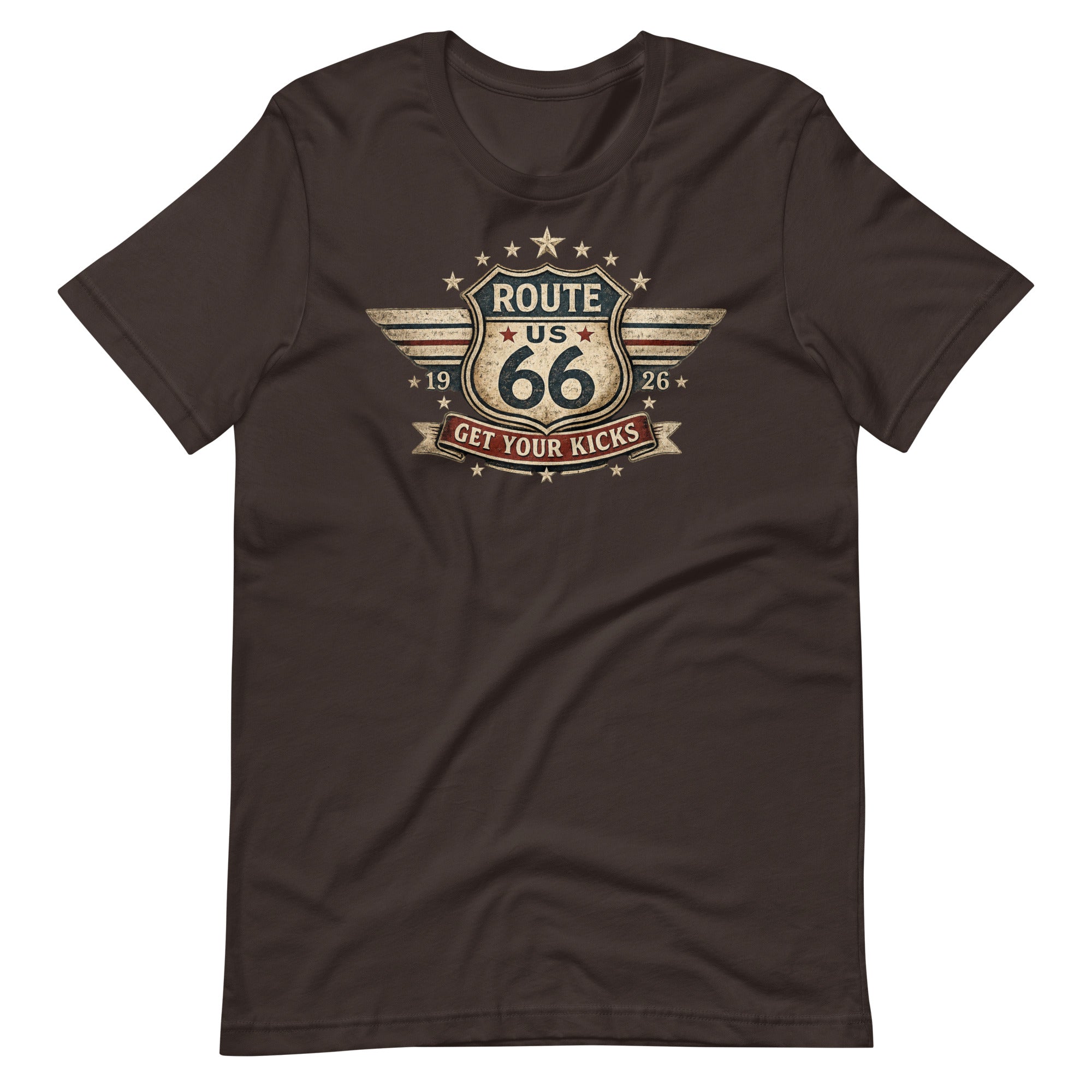 Get Your Kicks At Route 66 Roadtrip T-Shirt - Snappy Mood