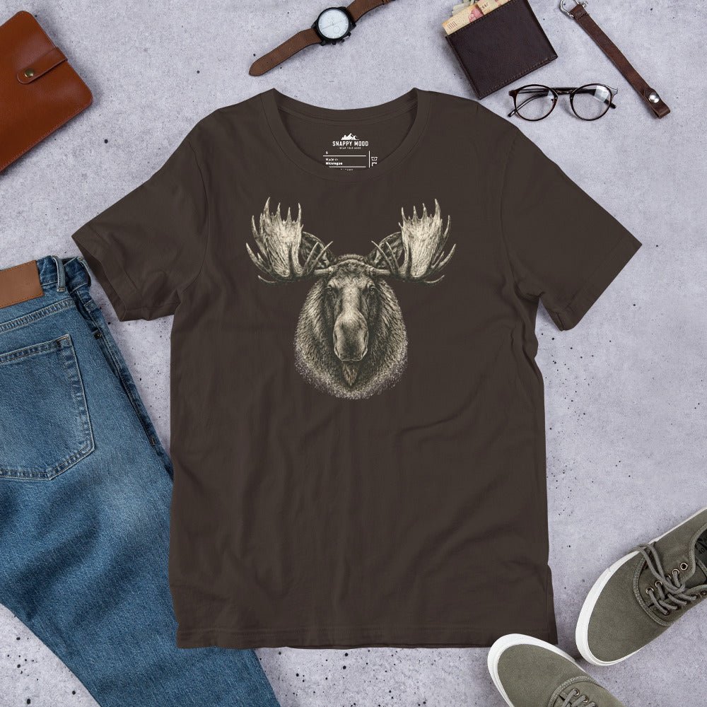 Moose Country Premium Wildlife T-Shirt - Snappy Mood