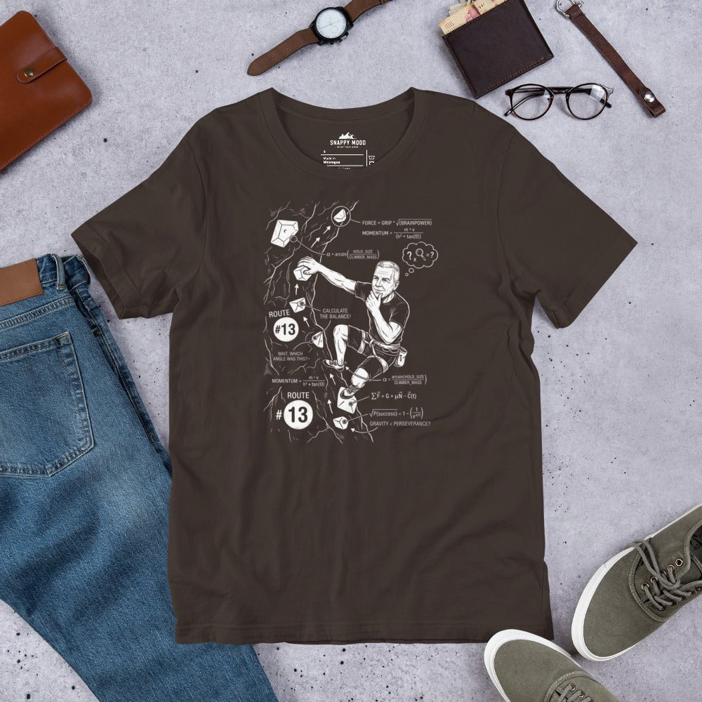 Mountain Climbing Math Problem Solving T-Shirt - Snappy Mood