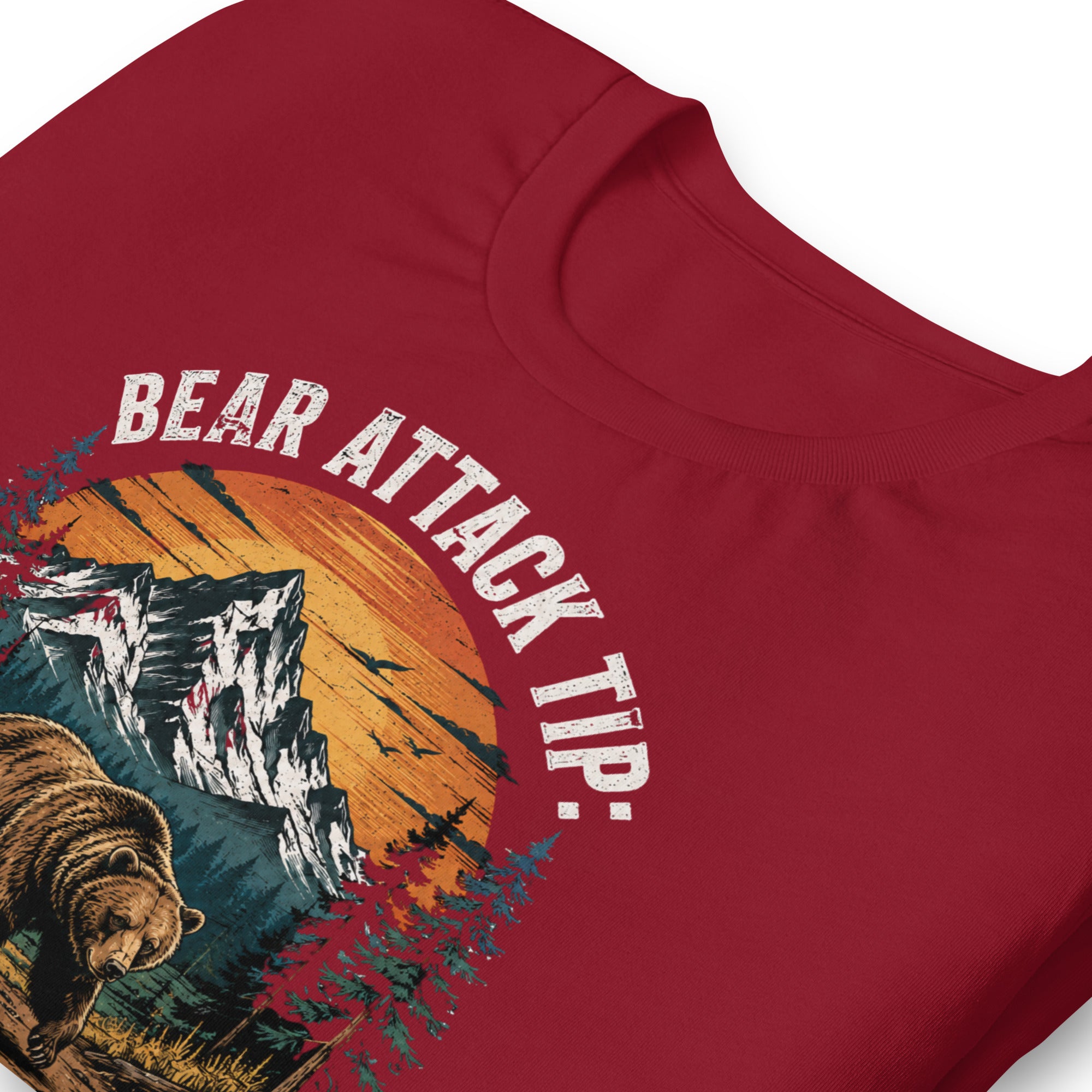 Bear Attack Tip Play Dead But Hiking T-shirt - Snappymood