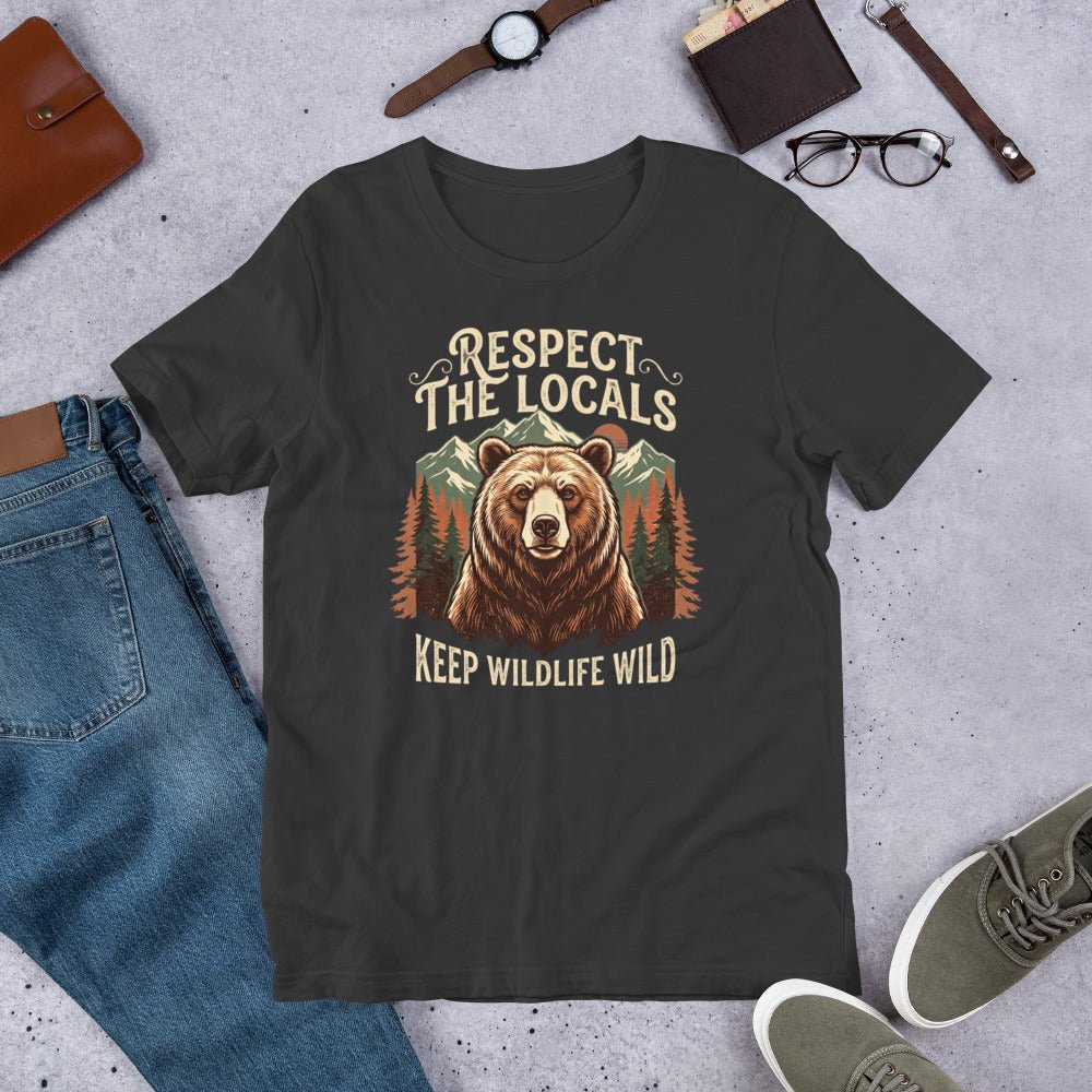 Respect The Locals, Keep Wildlife Wild T-Shirt - Snappy Mood