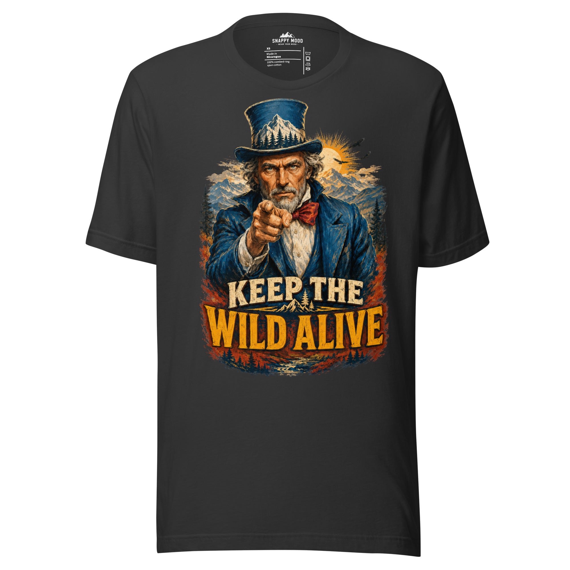 Keep The Wild Alive Wildlife T-Shirt - Snappy Mood