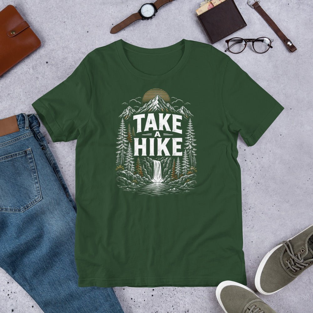 Take a Hike Funny Hiking T-Shirt - Snappymood