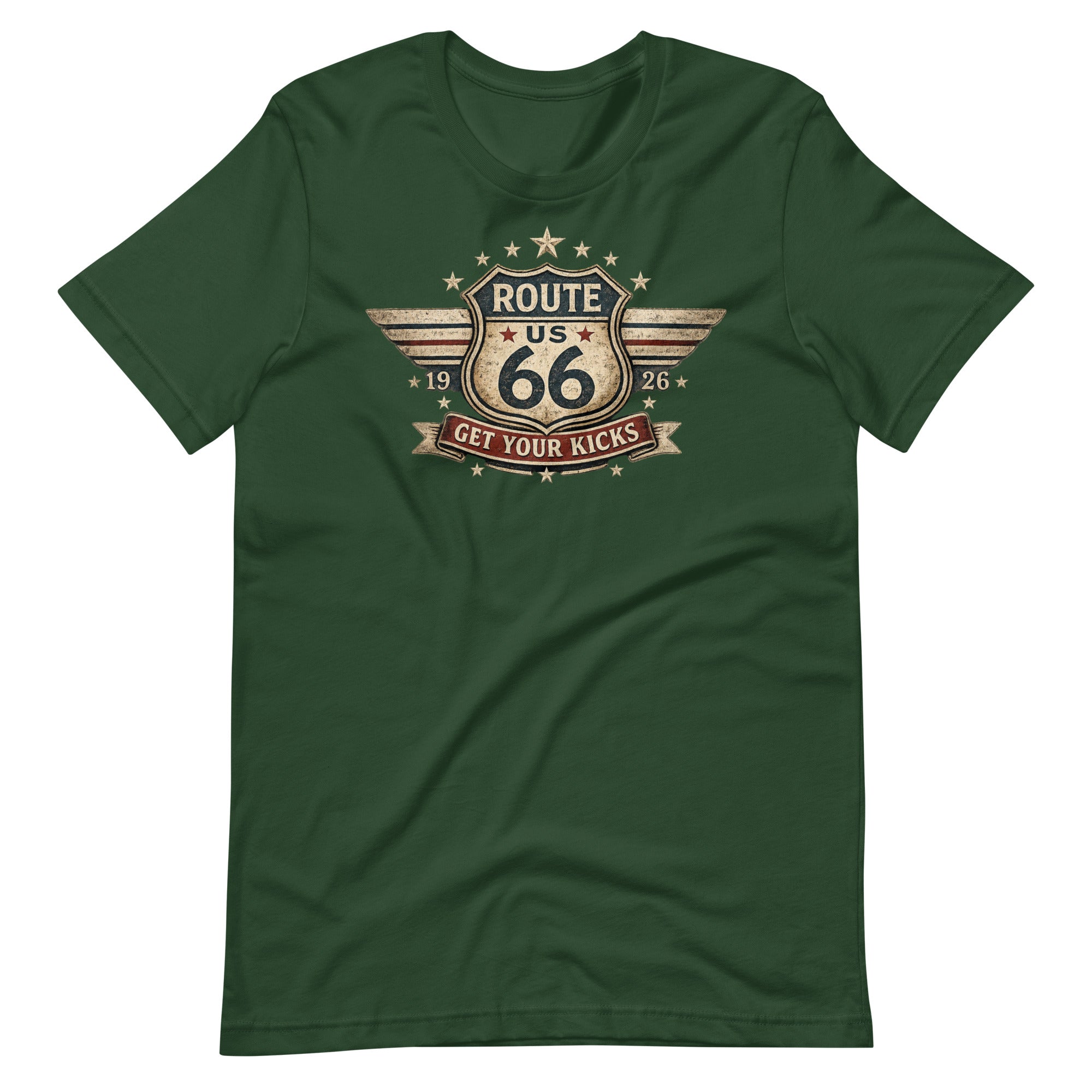 Get Your Kicks At Route 66 Roadtrip T-Shirt - Snappy Mood