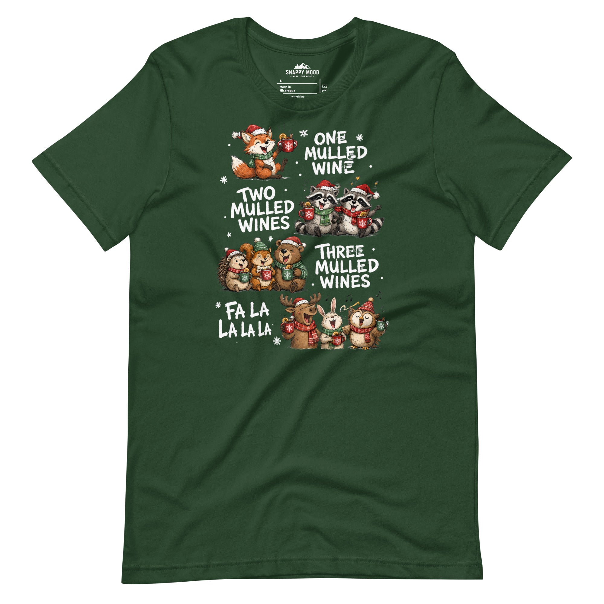 One Two Three Mulled Wine - Funny Christmas Unisex T-Shirt - Snappy Mood