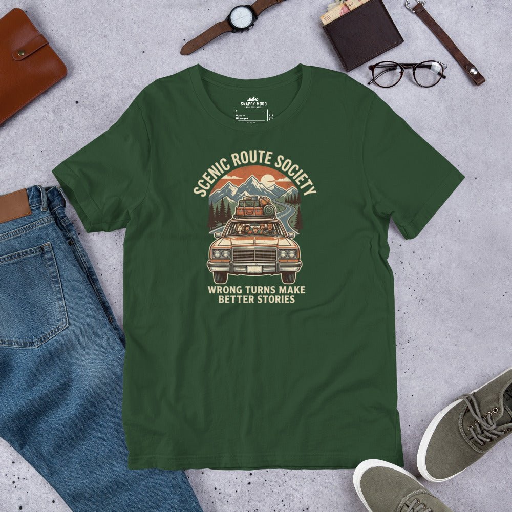 Scenic Route Society Roadtrip T-Shirt - Snappy Mood
