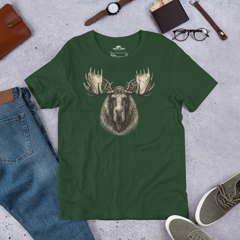 Moose Country Premium Wildlife T-Shirt - Snappy Mood
