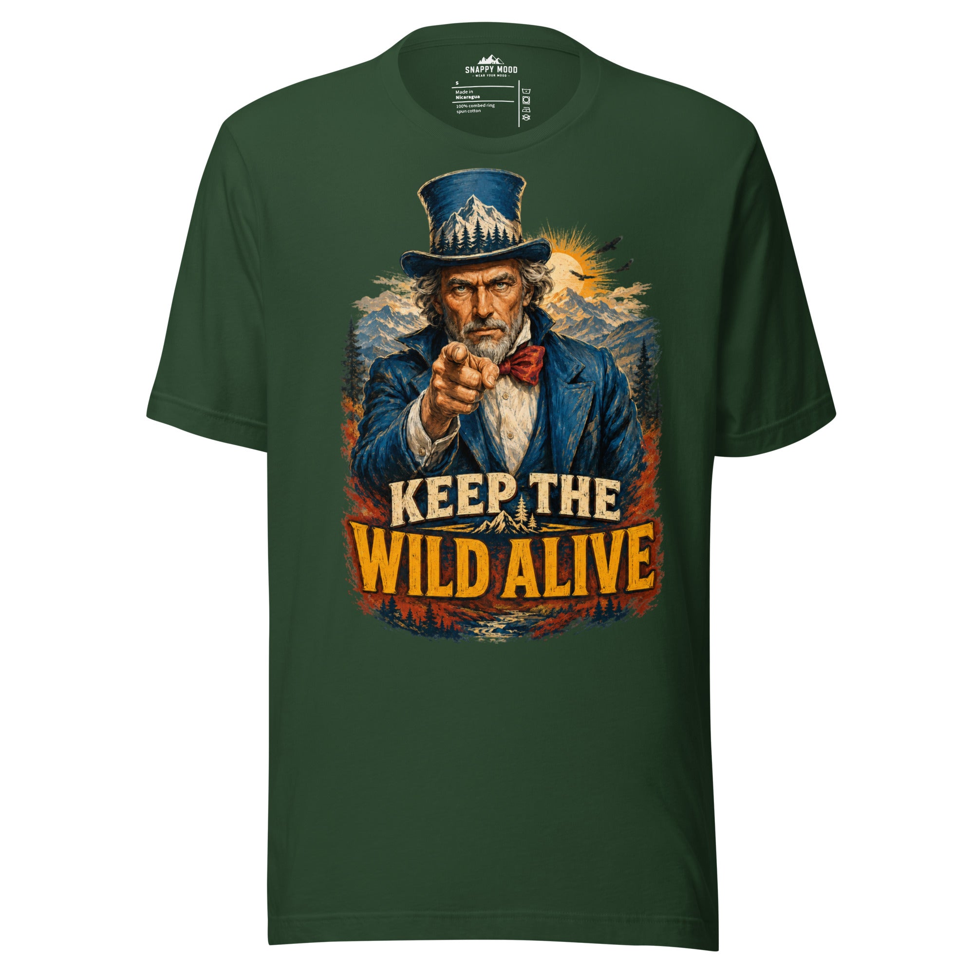 Keep The Wild Alive Wildlife T-Shirt - Snappy Mood