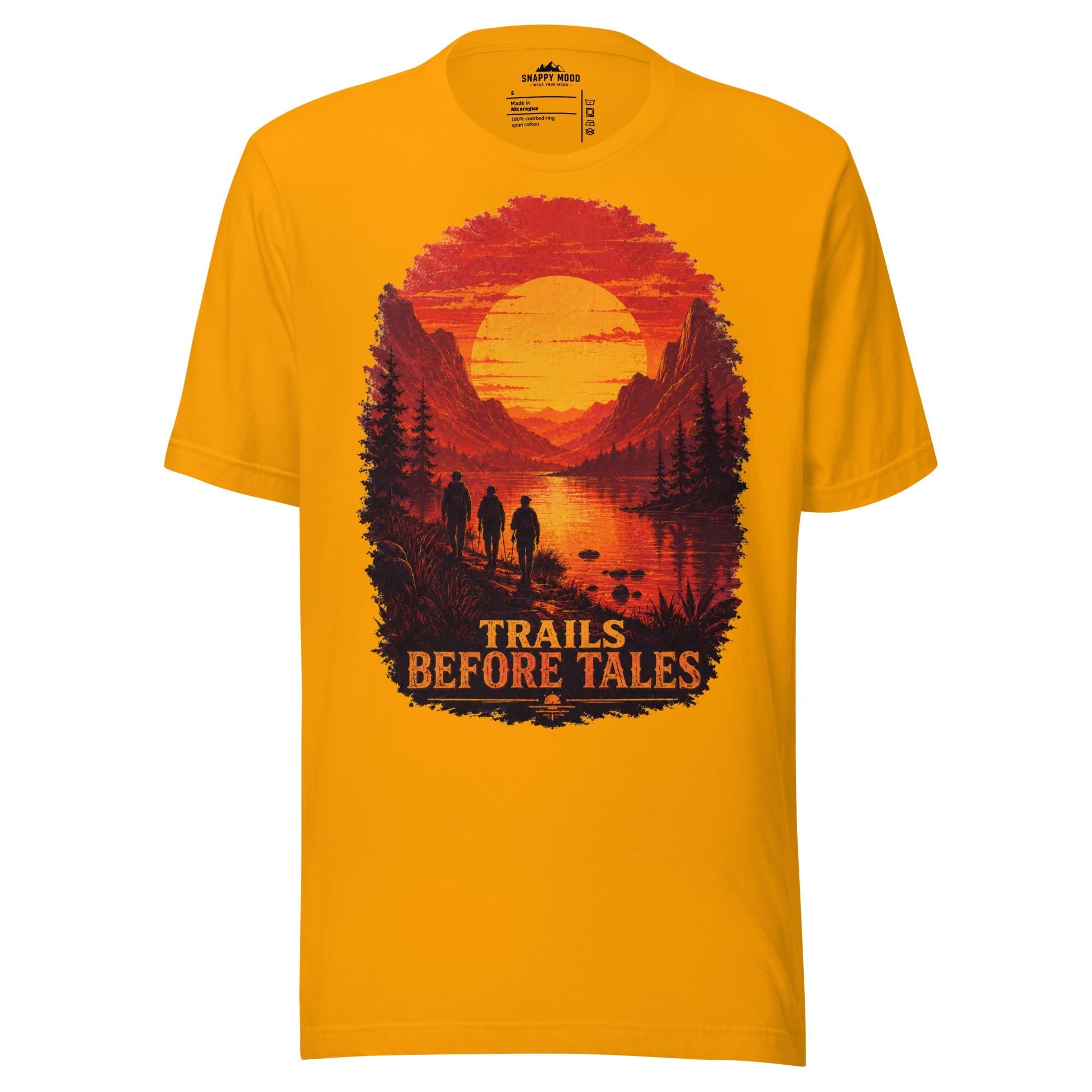 Trails Before Tales Hiking Sun T-Shirt - Snappy Mood