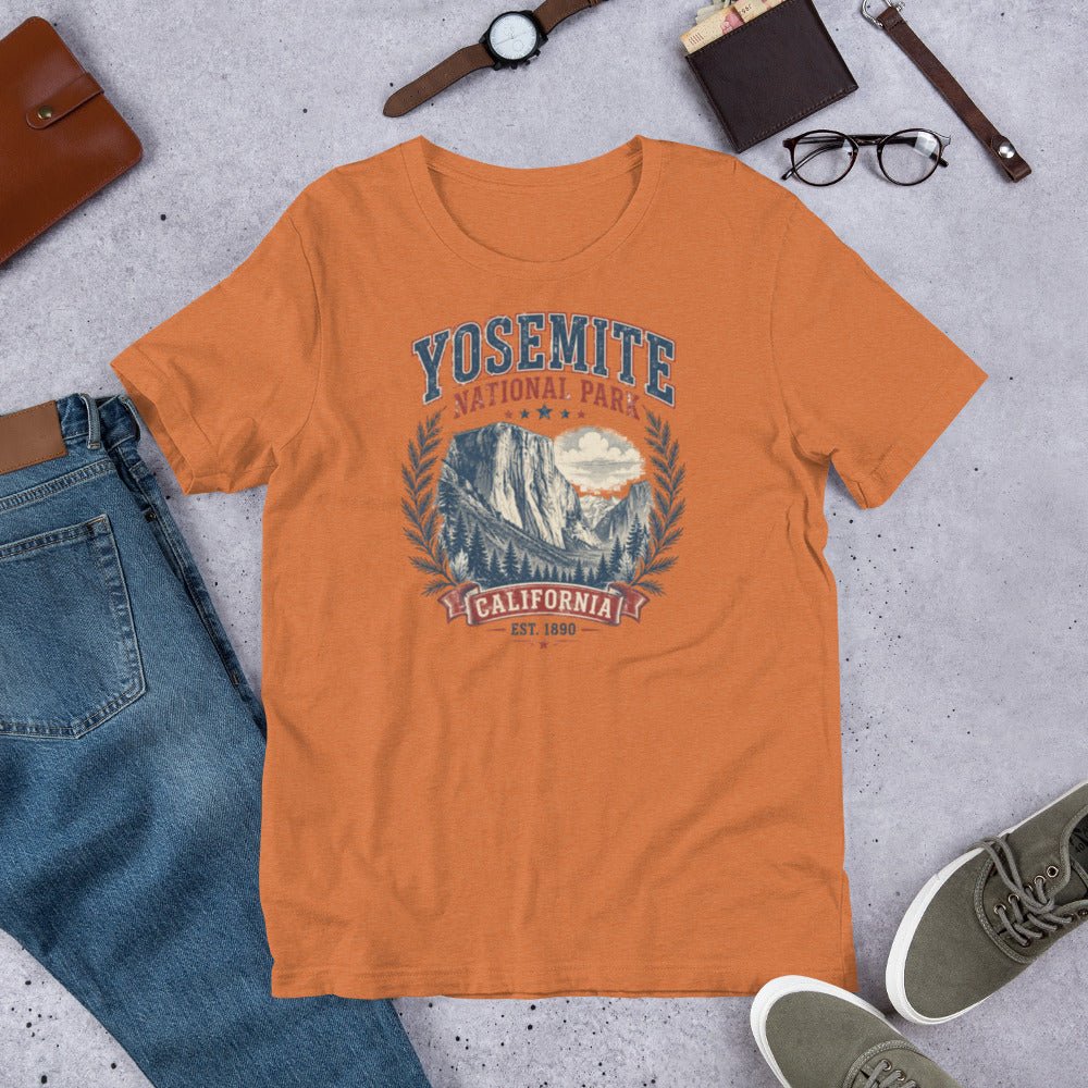Yosemite National Park Trail Hiking T-Shirt - Snappymood