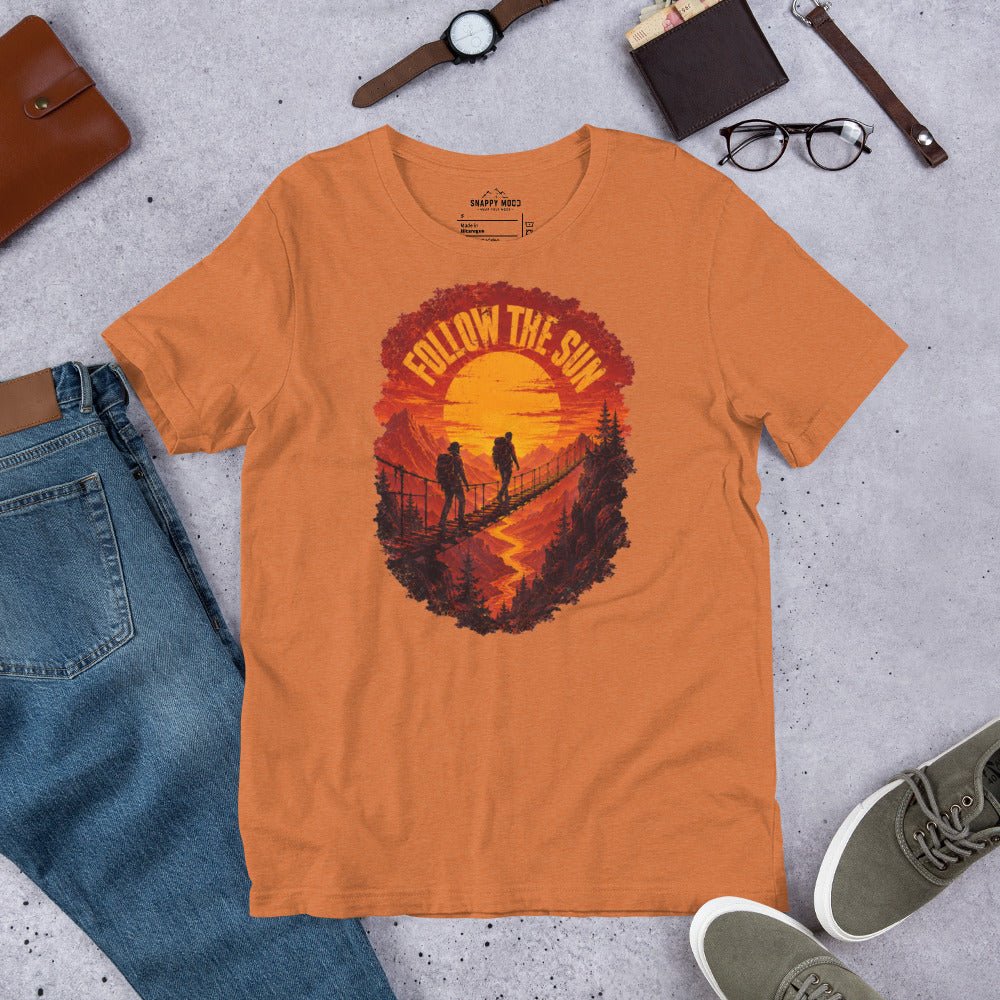 Follow The Sun Hiking Sun T-Shirt - Snappy Mood