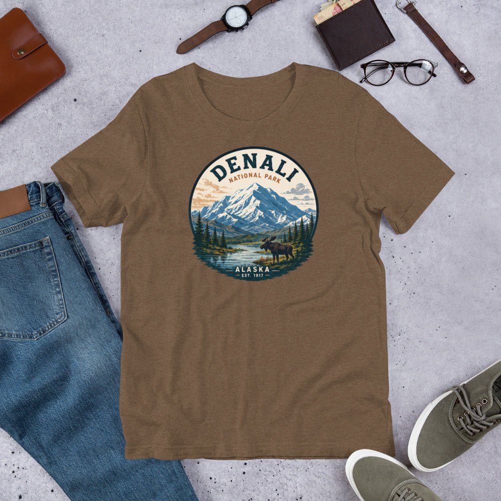 Denali National Park Hiking T-Shirt - Snappymood