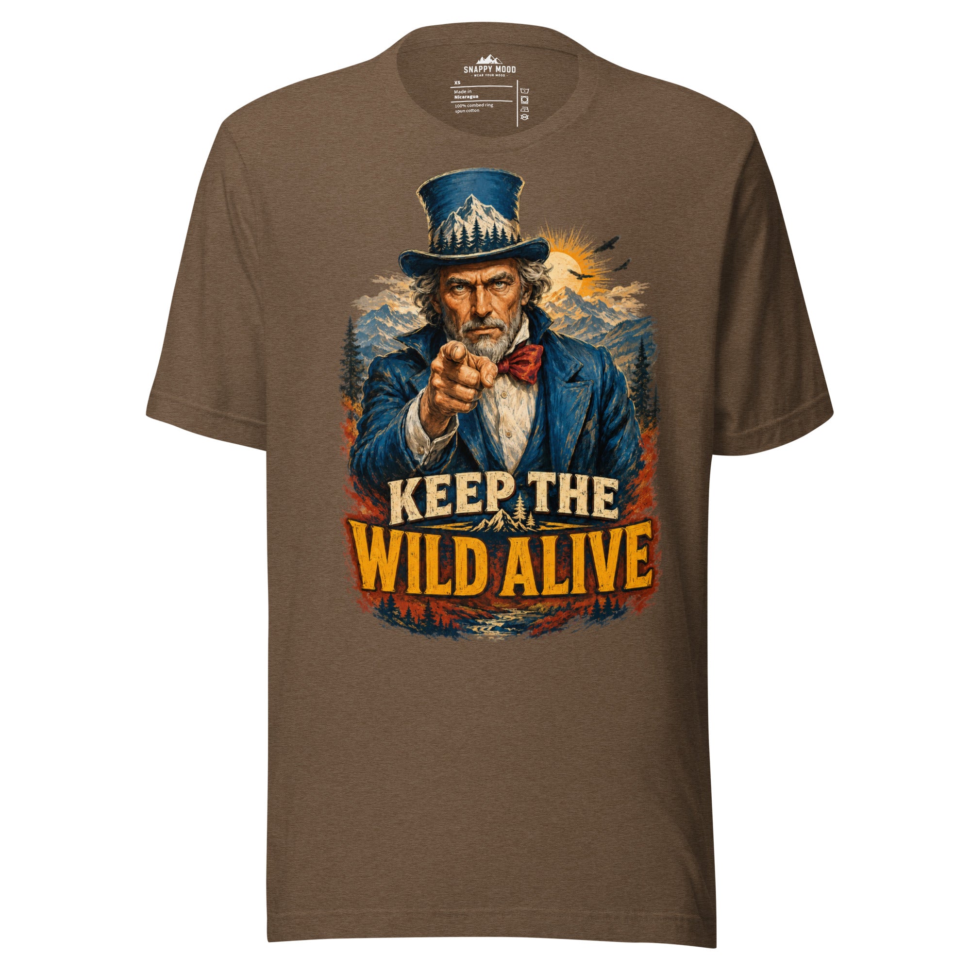 Keep The Wild Alive Wildlife T-Shirt - Snappy Mood