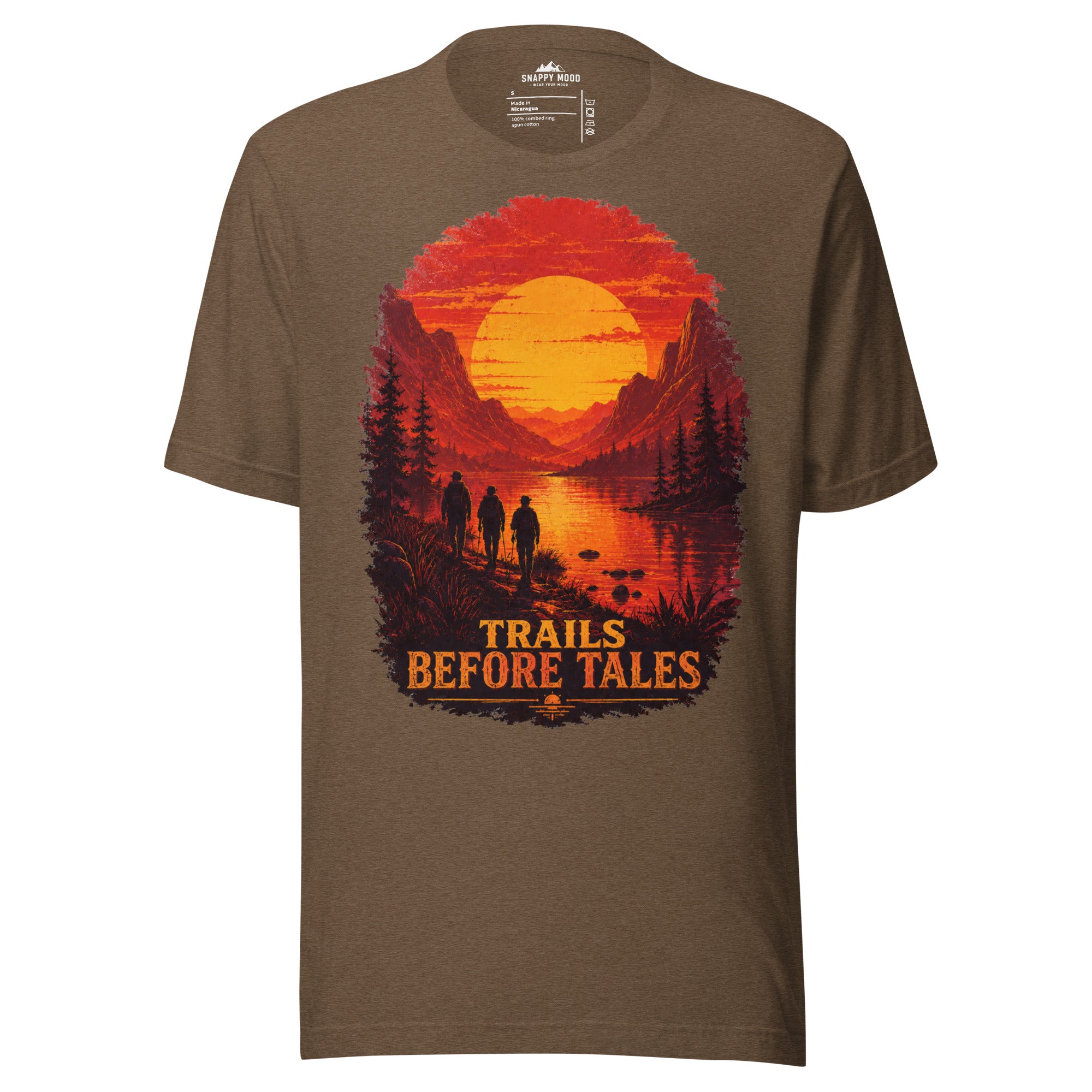 Trails Before Tales Hiking Sun T-Shirt - Snappy Mood