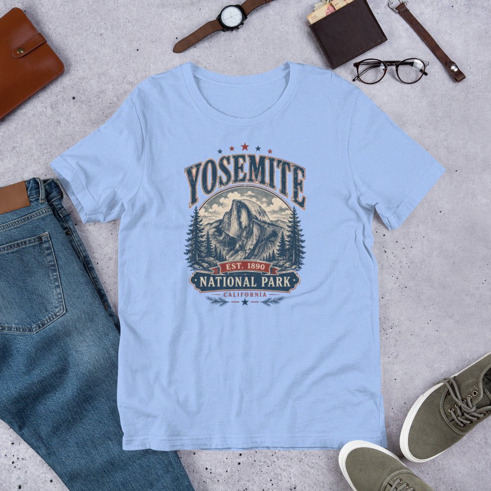 Yosemite National Park Valley Hiking T-Shirt - Snappymood