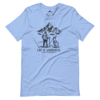 Life Is Wanderful With Goat Funny Hiking T-shirt - Snappy Mood