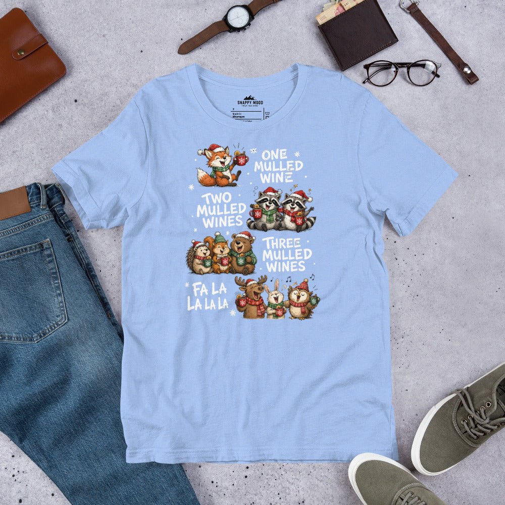 One Two Three Mulled Wine - Funny Christmas Unisex T-Shirt - Snappy Mood