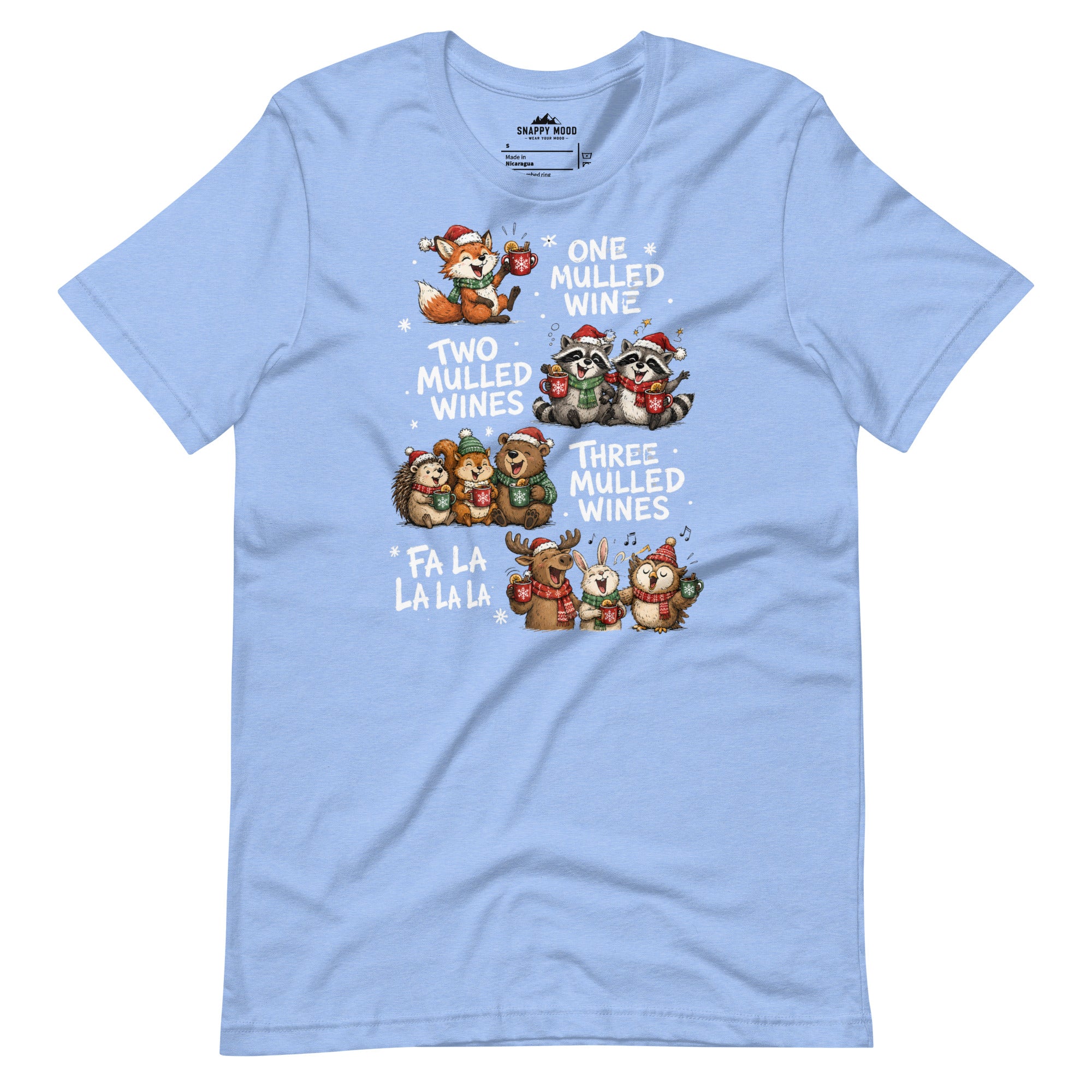 One Two Three Mulled Wine - Funny Christmas Unisex T-Shirt - Snappy Mood