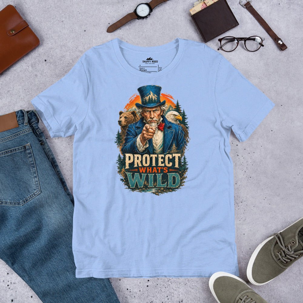 Protect What's Wild, Wildlife T-Shirt - Snappy Mood