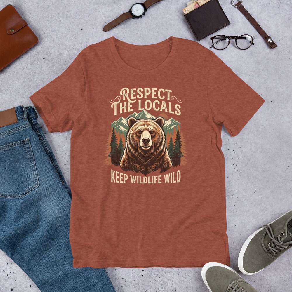 Respect The Locals, Keep Wildlife Wild T-Shirt - Snappy Mood