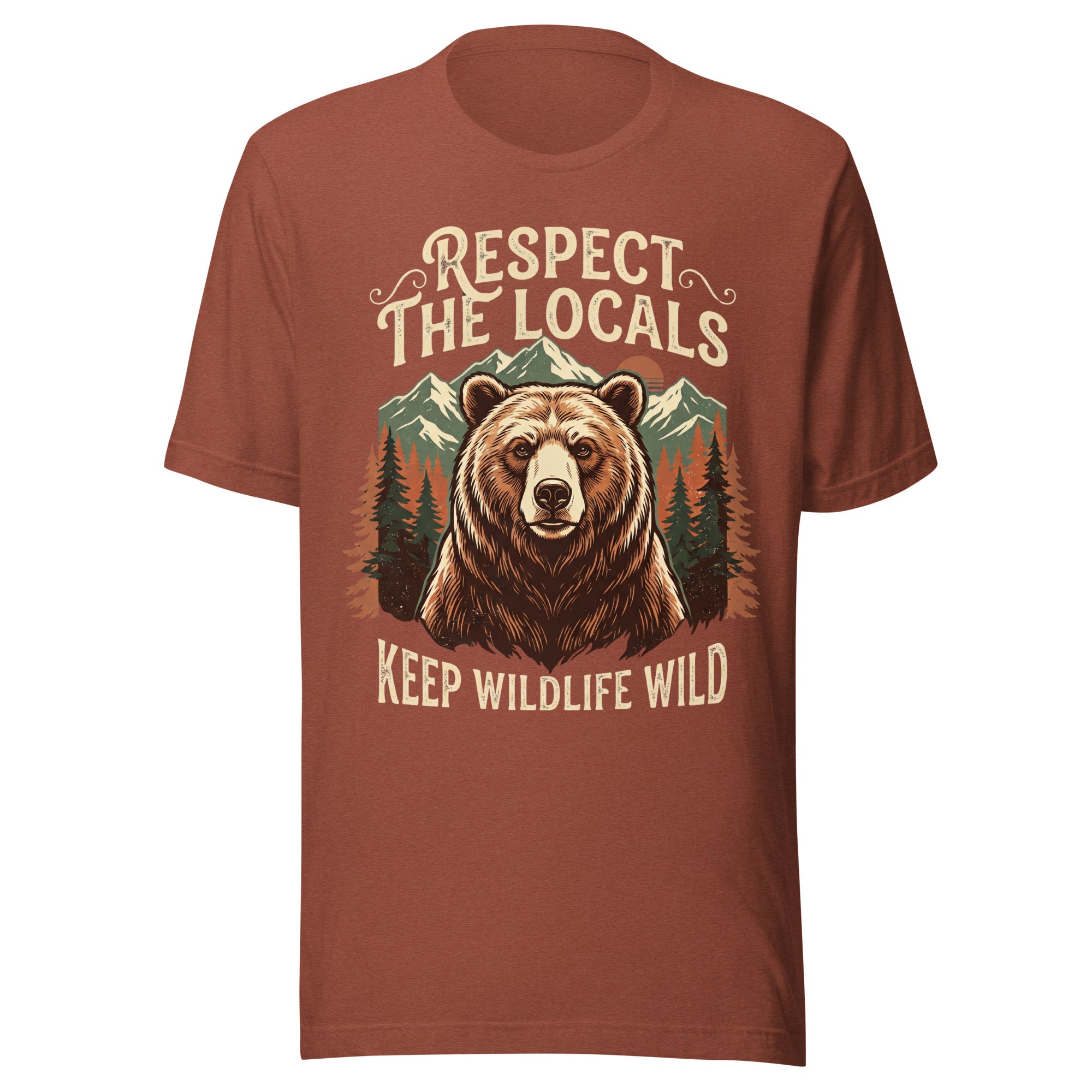 Respect The Locals, Keep Wildlife Wild T-Shirt - Snappy Mood