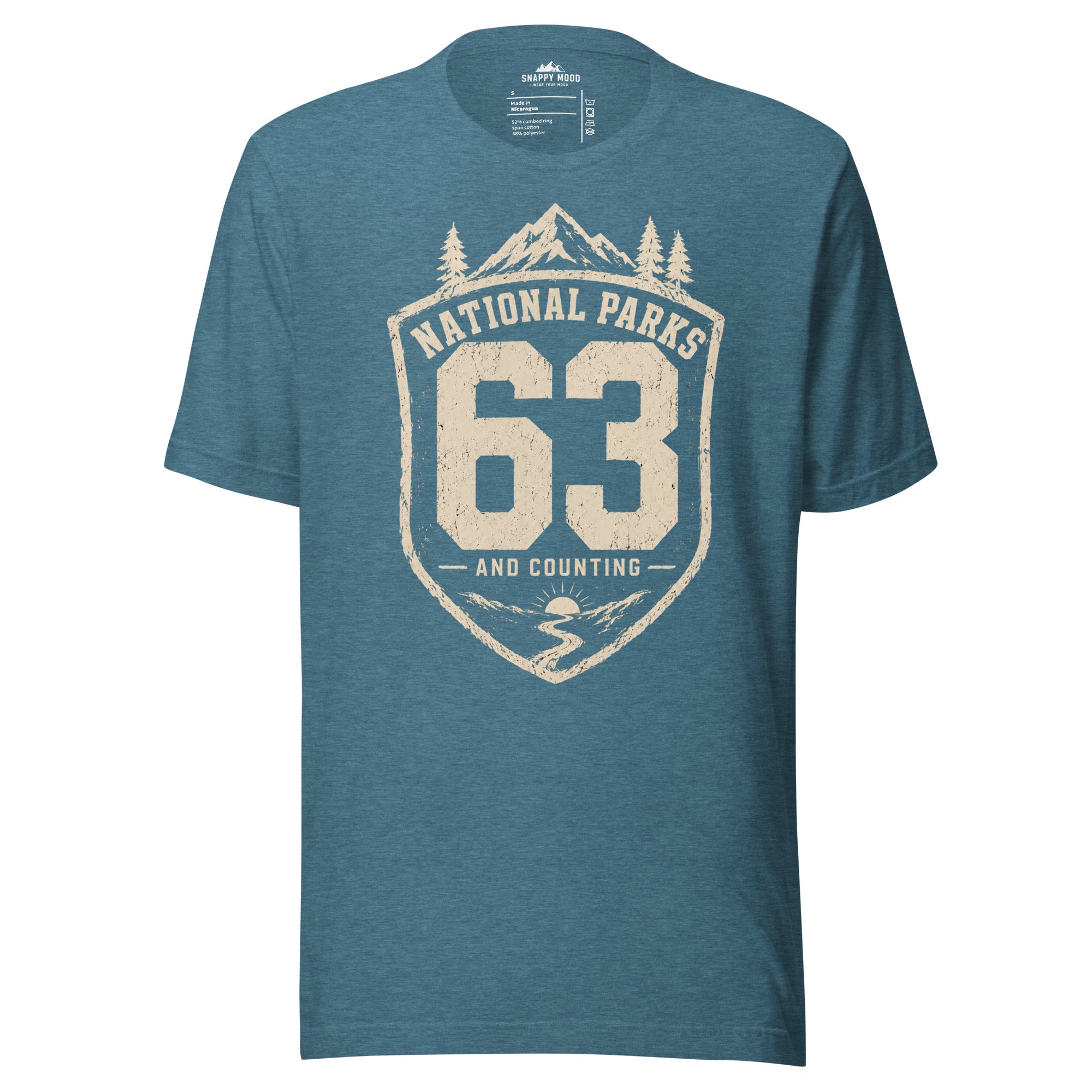 National Park 63 And Counting T-Shirt - Snappy Mood