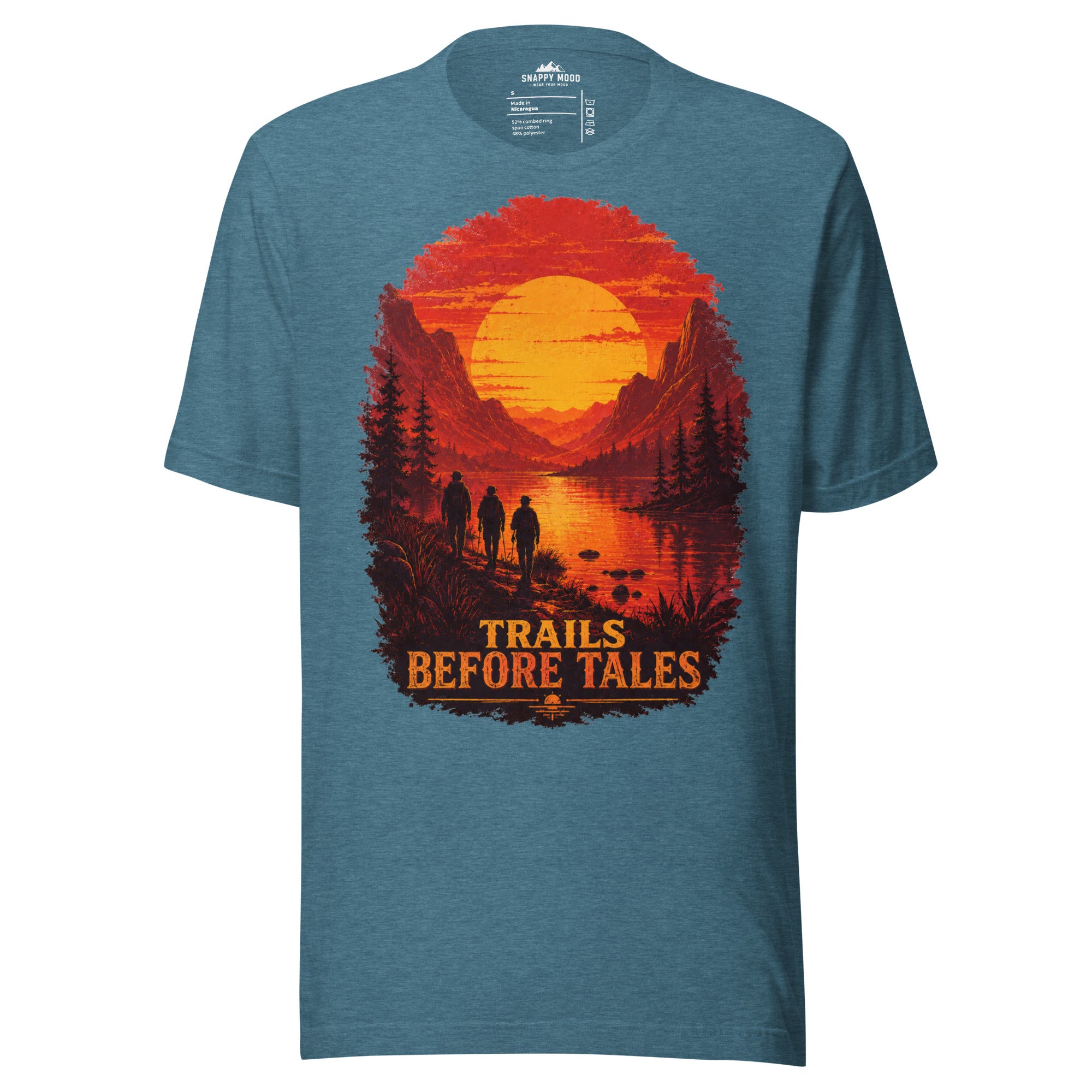 Trails Before Tales Hiking Sun T-Shirt - Snappy Mood