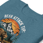 Bear Attack Tip Play Dead But Hiking T-shirt - Snappymood