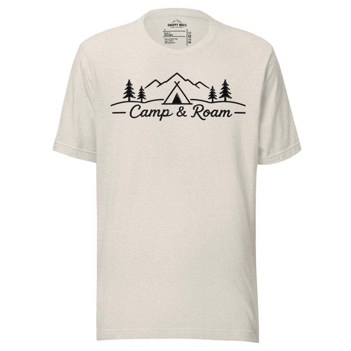 Camp and Roam Camping T-Shirt - Snappy Mood