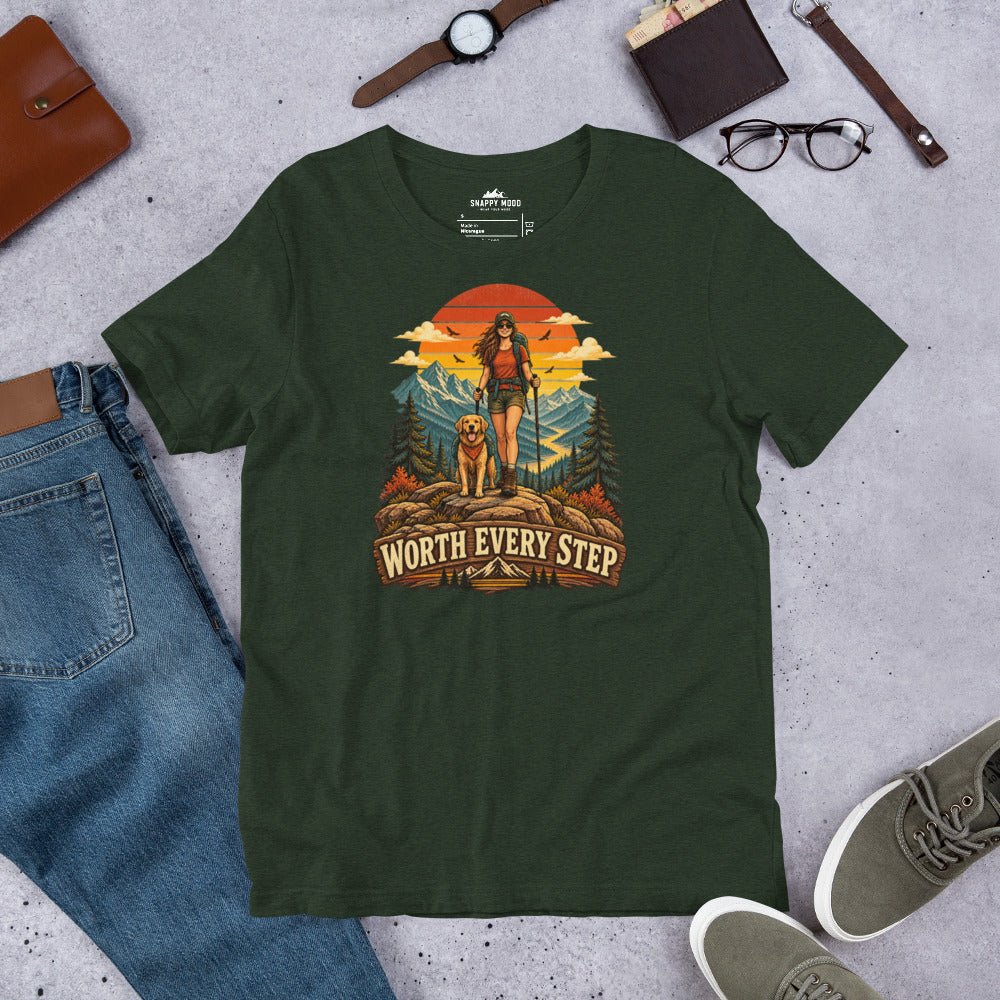 Worth Every Step Hiking Sun T-Shirt - Snappy Mood