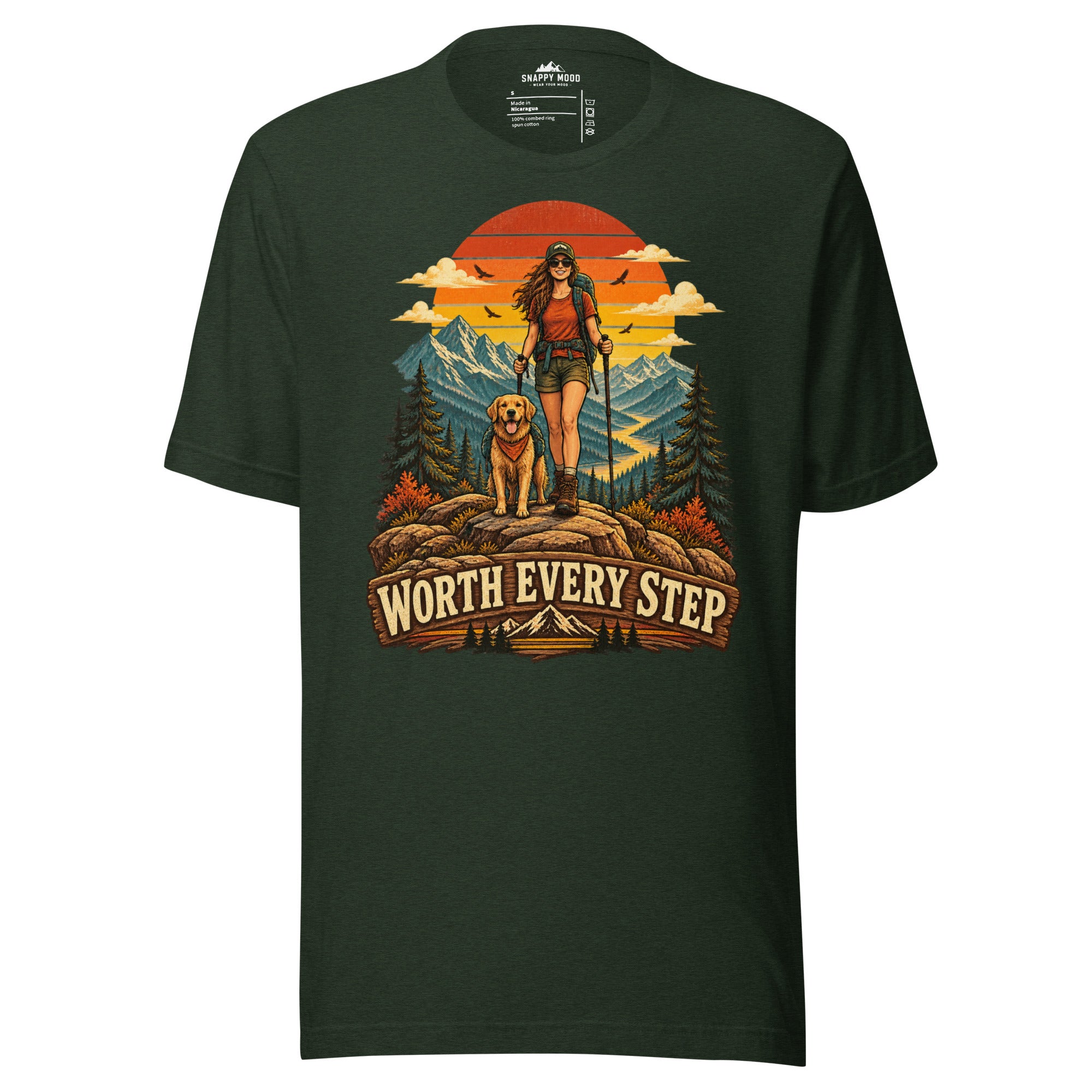 Worth Every Step Hiking Sun T-Shirt - Snappy Mood