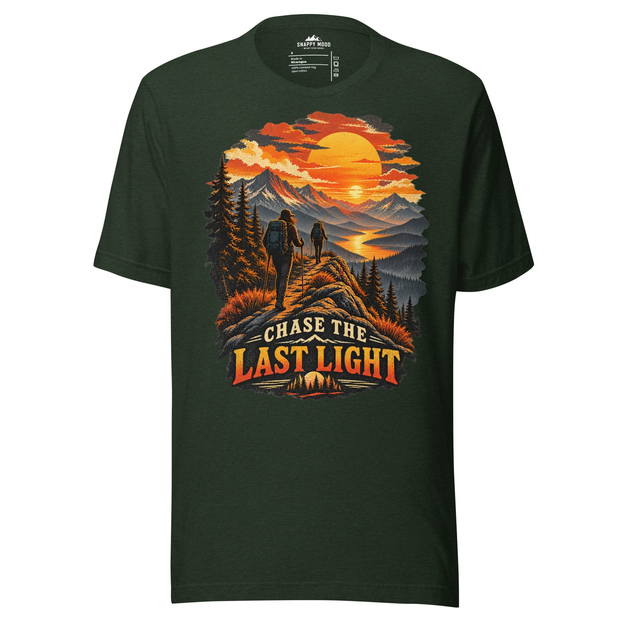 Chase The last Light Hiking Sun T-Shirt - Snappy Mood