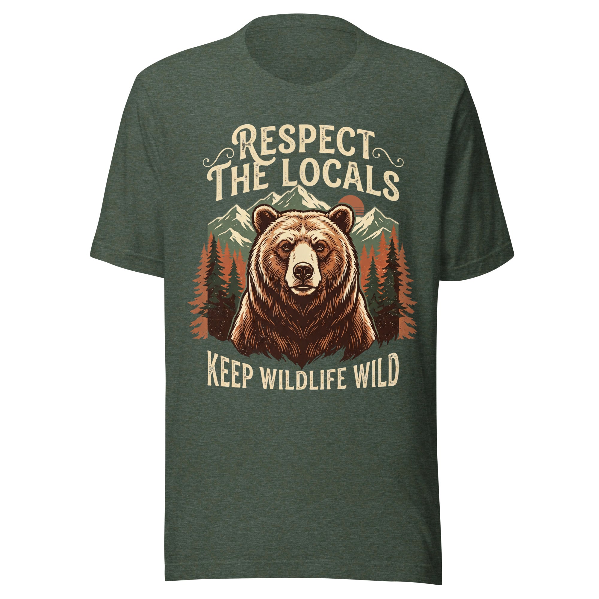 Respect The Locals, Keep Wildlife Wild T-Shirt - Snappy Mood
