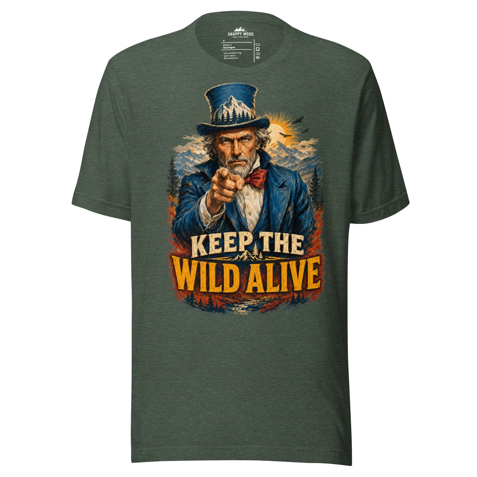 Keep The Wild Alive Wildlife T-Shirt - Snappy Mood