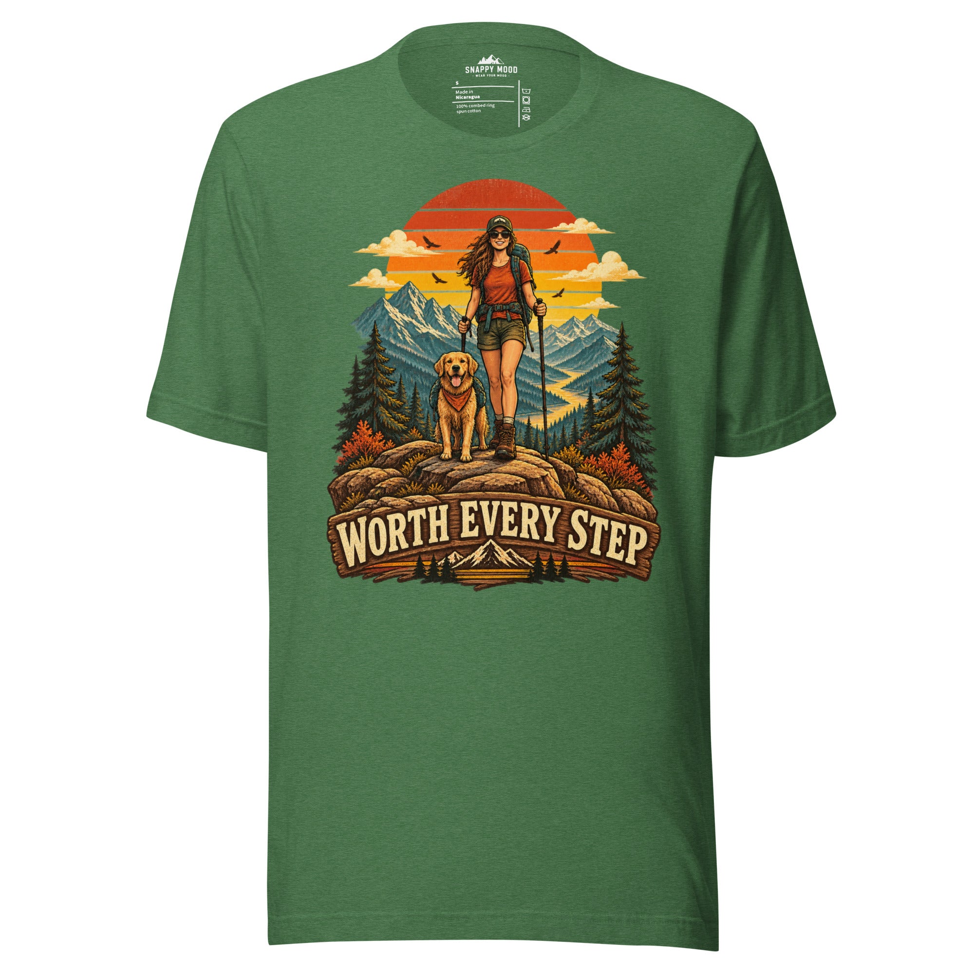 Worth Every Step Hiking Sun T-Shirt - Snappy Mood