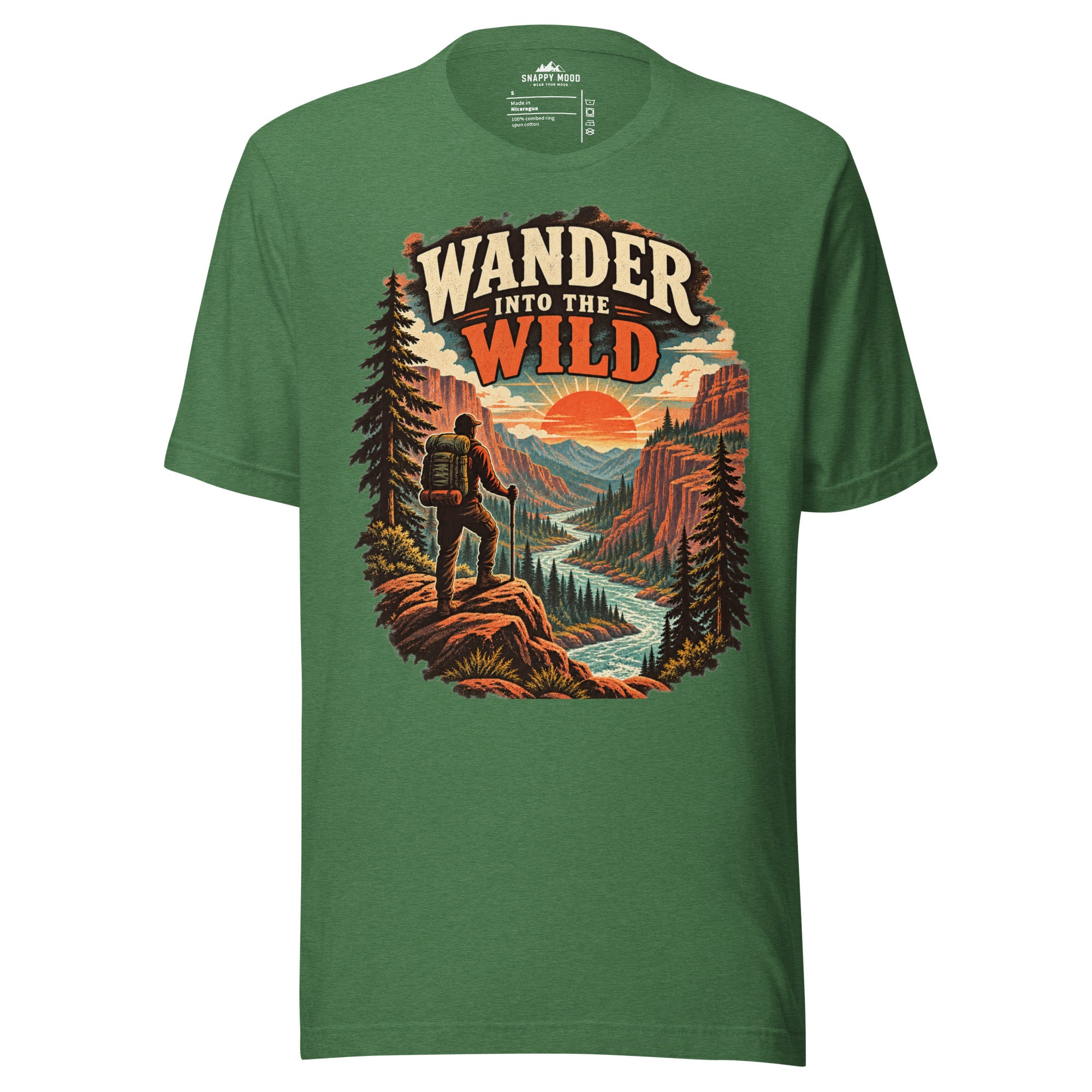 Wander Into The Wild Hiking Sun T-Shirt - Snappy Mood