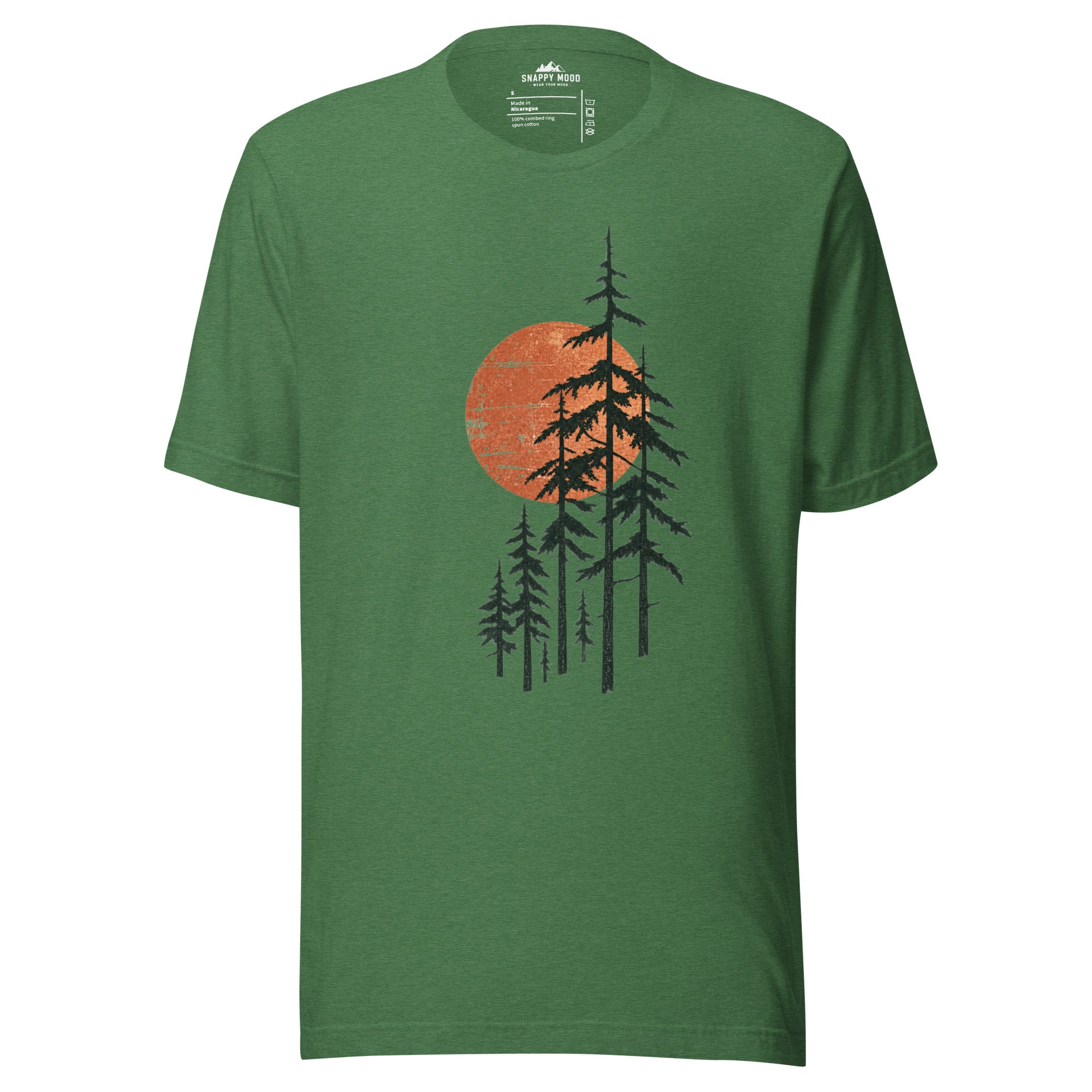 Sunrise Forest Natureshirt Outdoor-T-shirt Unisex - Snappy Mood
