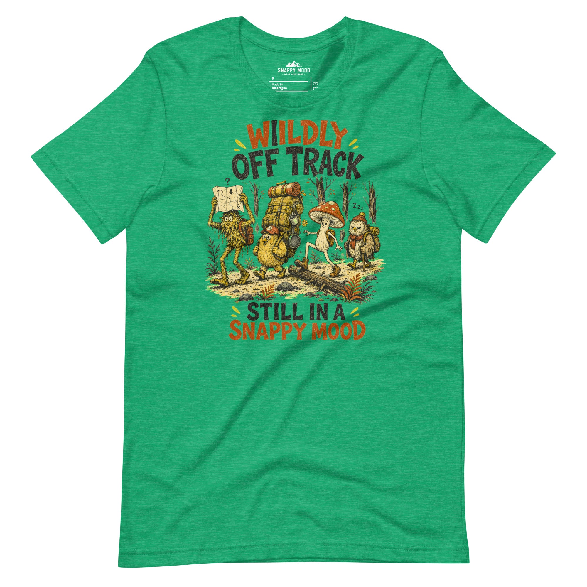 Wildly Off Track Still I A Snappy Mood Funny Hiking T-Shirt - Snappymood