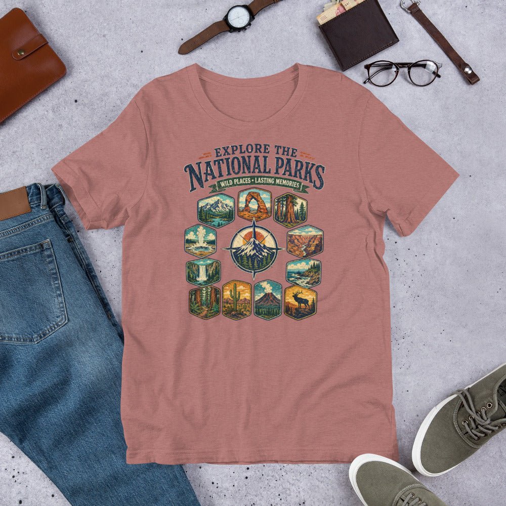 Explore The National Parks T-Shirt - Snappy Mood